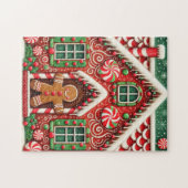 Niedlicher, skurriler Lebkuchen Puzzle (Horizontal)