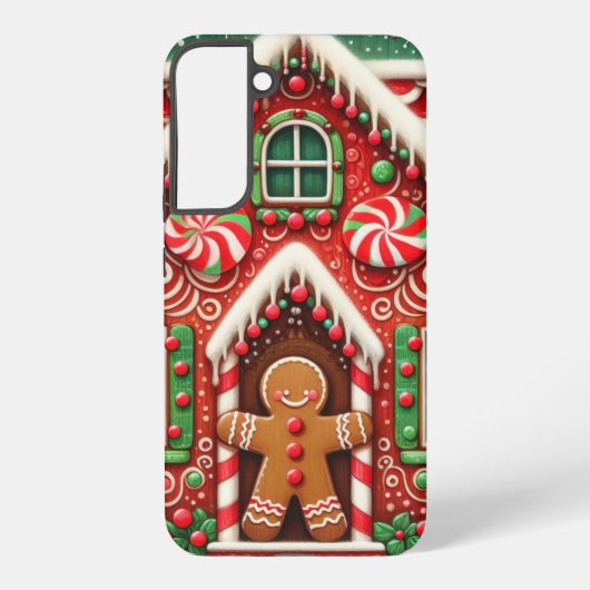 Niedlicher, skurriler Lebkuchen Samsung Galaxy Hülle (Rückseite)