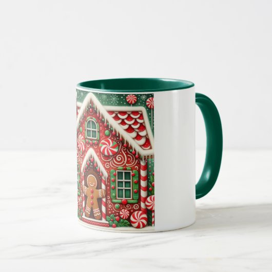 Niedlicher, skurriler Lebkuchen Tasse (VorderseiteRechts)