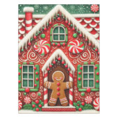 Niedlicher, skurriler Lebkuchen Tischdecke (Vorderseite)