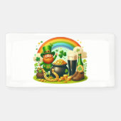 Niedlicher, skurriler St. Patrick's Day Banner (Horizontal)