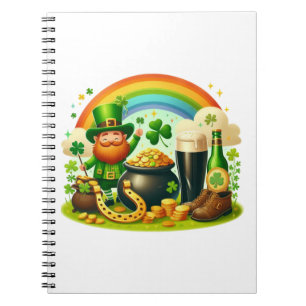 Niedlicher, skurriler St. Patrick's Day Notizblock