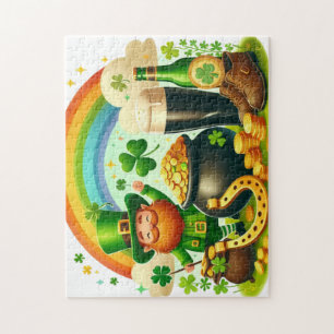 Niedlicher, skurriler St. Patrick's Day Puzzle
