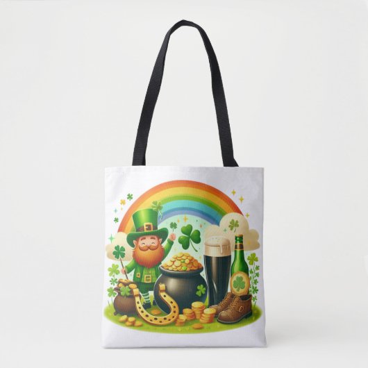 Niedlicher, skurriler St. Patrick's Day Tasche (Vorderseite)