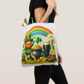 Niedlicher, skurriler St. Patrick's Day Tasche (Von Nahem)