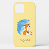 Niedlicher Sleepy Little Fox unter Umbrella Case-Mate iPhone Hülle (Rückseite)