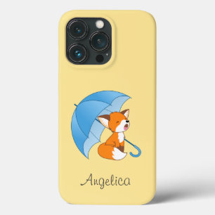 Niedlicher Sleepy Little Fox unter Umbrella Case-Mate iPhone Hülle