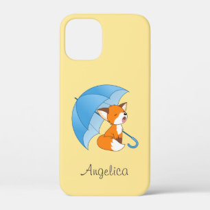 Niedlicher Sleepy Little Fox unter Umbrella Case-Mate iPhone Hülle