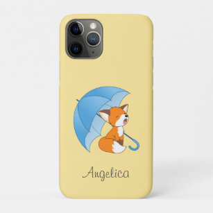 Niedlicher Sleepy Little Fox unter Umbrella Case-Mate iPhone Hülle