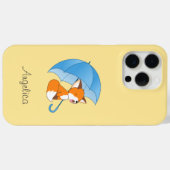 Niedlicher Sleepy Little Fox unter Umbrella Case-Mate iPhone Hülle (Rückseite (Horizontal))