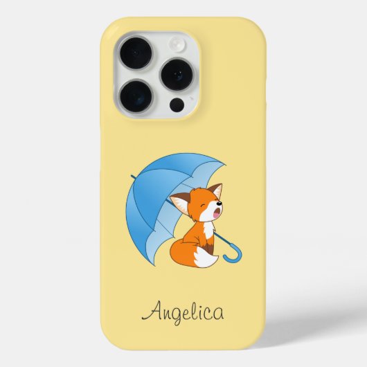 Niedlicher Sleepy Little Fox unter Umbrella Case-Mate iPhone Hülle (Rückseite)