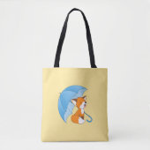 Niedlicher Sleepy Little Fox unter Umbrella Tasche (Vorderseite)