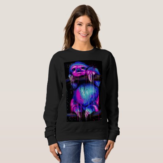 Niedlicher Sloth 62 Sweatshirt (Vorne ganz)