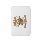 Niedlicher Sloth ASAP - so langsam wie möglich kla Badematte (Vorderseite Vertikal)