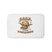 Niedlicher Sloth ASAP - so langsam wie möglich kla Badematte (Vorderseite)