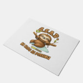 Niedlicher Sloth ASAP - so langsam wie möglich kla Fußmatte (Schrägansicht)