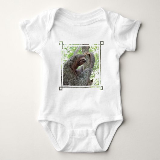 Niedlicher Sloth Baby Strampler (Vorderseite)