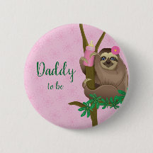 Niedlicher Sloth Blush Pink Daddy als Baby Showmas
