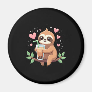 Niedlicher Sloth Boba Bubble Milk Teatro Sociale B Magnet
