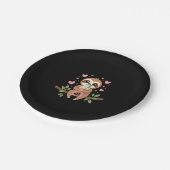 Niedlicher Sloth Boba Bubble Milk Teatro Sociale B Pappteller (Schrägansicht)