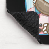 Niedlicher Sloth Boba Bubble Milk Tee Kawaii Girl Mousepad (Ecke)