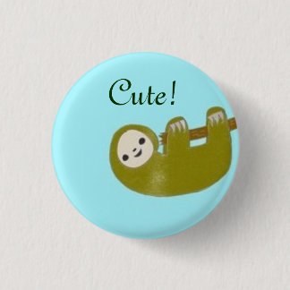 Niedlicher Sloth Button
