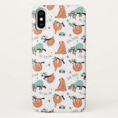 Niedlicher Sloth Case-Mate iPhone Hülle (Rückseite)
