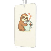 Niedlicher Sloth, der Big Coffee Cup Premium-T - S Autolufterfrischer (Links)