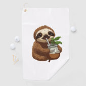 Niedlicher Sloth Drink Yerba Mate - Adorable Kawai Golfhandtuch (Insitu)