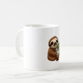 Niedlicher Sloth Drink Yerba Mate - Adorable Kawai Kaffeetasse (Vorderseite Links)