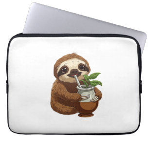 Niedlicher Sloth Drink Yerba Mate - Adorable Kawai Laptopschutzhülle