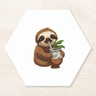 Niedlicher Sloth Drink Yerba Mate � Adorable Kawai Untersetzer