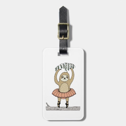 Niedlicher Sloth Einmaliger Gepäckanhänger (Vorderseite vertikal)