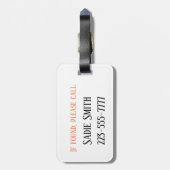 Niedlicher Sloth Einmaliger Gepäckanhänger (Rückseite vertikal)