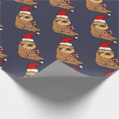 Niedlicher Sloth im Geschenkpapier (Ecke)