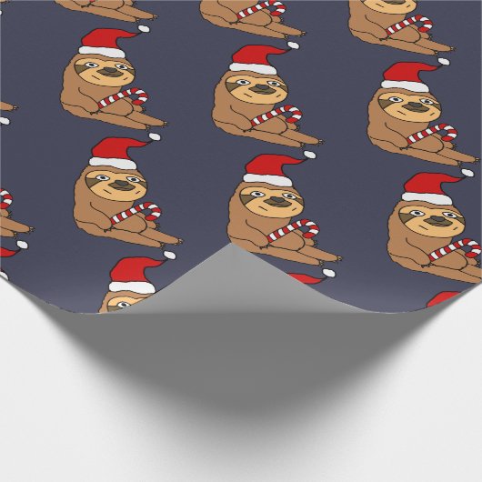 Niedlicher Sloth im Geschenkpapier (Ecke)