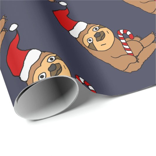 Niedlicher Sloth im Geschenkpapier (Rolleneckpunkt)