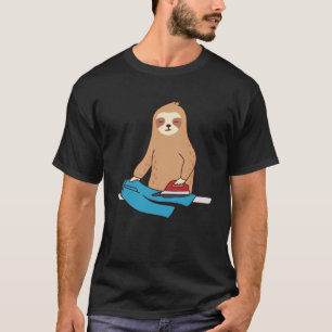 Niedlicher Sloth Ironing Rodent Lazy Tired Pullove T-Shirt