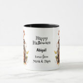 Niedlicher Sloth Jack o' Lantern Kids Halloween Tasse (Zentrum)