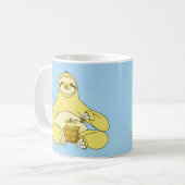 Niedlicher Sloth Kaffeetasse (Vorderseite Links)