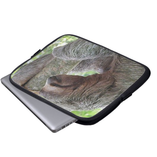 Niedlicher Sloth Laptopschutzhülle (Vorne Knopf)