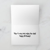 Niedlicher Sloth Lazy Tropical Jungle Animal Gebur Karte (Innenseite)