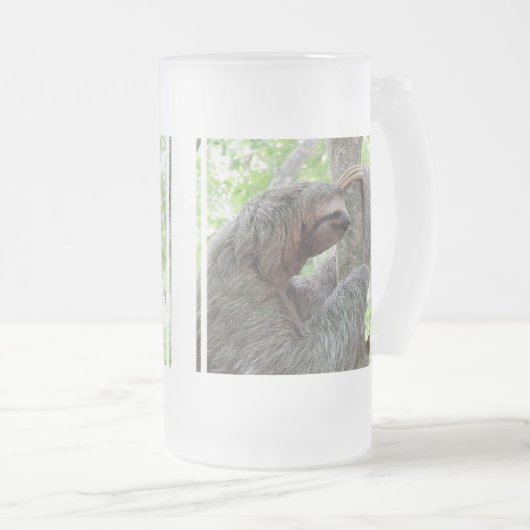 Niedlicher Sloth Mattglas Bierglas (VorderseiteRechts)