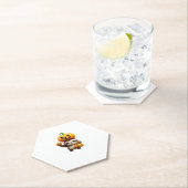 Niedlicher Sloth mit Pumpkin Halloween Cartoon Vec Untersetzer (Vor Ort)