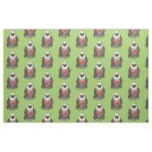 niedlicher Sloth mit rotem Herzen Stoff (Fat Quarter (45,7 x 55,9 cm))