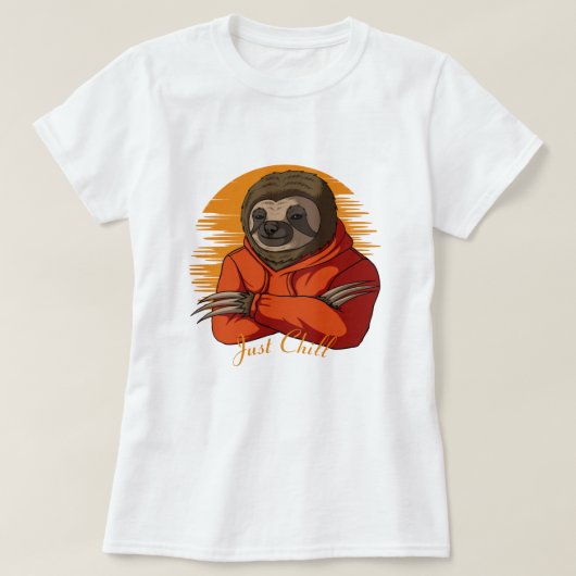 Niedlicher Sloth T - Shirt (Design vorne)