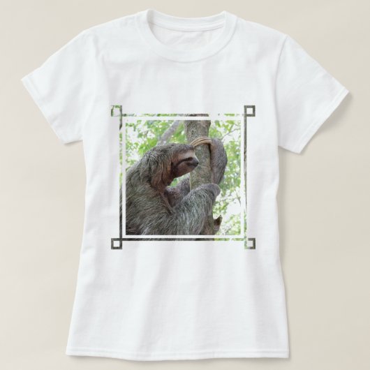 Niedlicher Sloth T-Shirt (Design vorne)