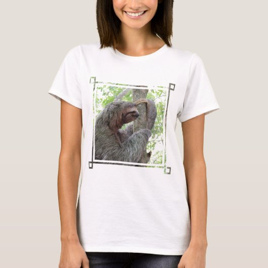 Niedlicher Sloth T-Shirt (Vorderseite)