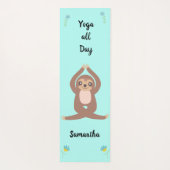 Niedlicher Sloth Yoga ganztägig (beiderseitig) Per Yogamatte (Rückseite)