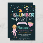 Niedlicher Slumbejublein Einladung (Vorne/Hinten)